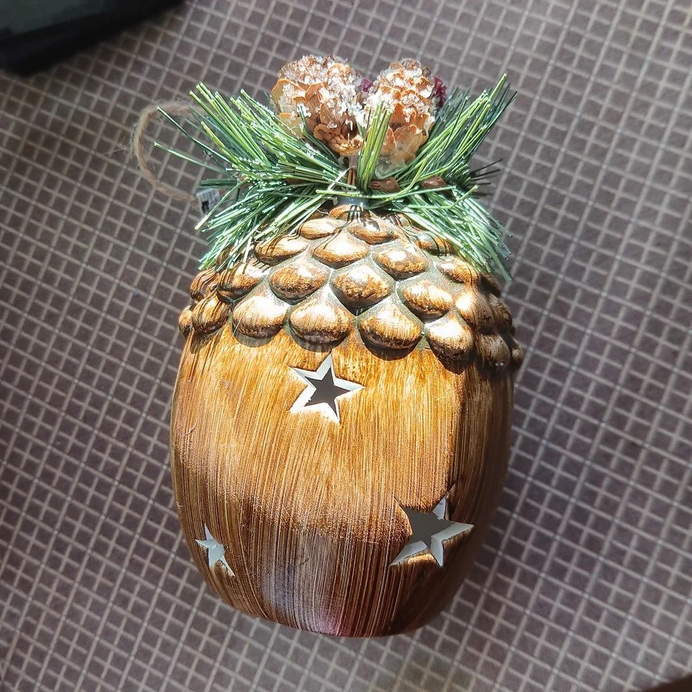 Pinecone Fairie lantern- w/ Stars Nwots - Picture 6 of 10